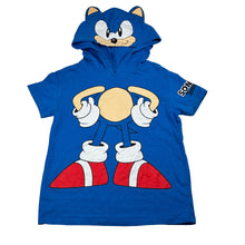 Load image into Gallery viewer, Boys SONIC THE HEDGEHOG, cotton hooded tee / top, FUC, size 5,  