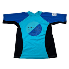 Load image into Gallery viewer, Unisex Rip Curl, short sleeve rashie / swim top, GUC, size 6,  