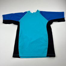 Load image into Gallery viewer, Unisex Rip Curl, short sleeve rashie / swim top, GUC, size 6,  