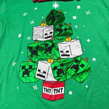 Load image into Gallery viewer, Unisex Mojang, Minecraft Christmas tee / top, EUC, size 14,  