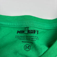 Load image into Gallery viewer, Unisex Mojang, Minecraft Christmas tee / top, EUC, size 14,  