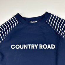 Load image into Gallery viewer, Unisex Country Road, long sleeve rashie / swim top, GUC, size 10-11,  