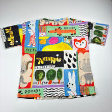 Load image into Gallery viewer, Unisex Gorman PLAY GROUND, colourful organic cotton tee / top, GUC, size 6-7,  