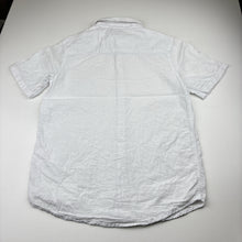 Load image into Gallery viewer, Boys Anko, white linen/cotton short sleeve shirt, GUC, size 10,  