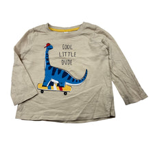 Load image into Gallery viewer, Boys Dymples, organic cotton long sleeve tee, dinosaur, FUC, size 2,  