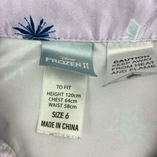Load image into Gallery viewer, Girls Disney, Frozen lightweight pyjama top, FUC, size 6,  