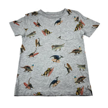 Load image into Gallery viewer, Boys Target, grey marle tee, dinosaurs, FUC, size 5,  