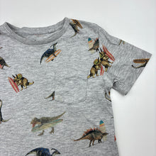 Load image into Gallery viewer, Boys Target, grey marle tee, dinosaurs, FUC, size 5,  