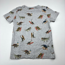 Load image into Gallery viewer, Boys Target, grey marle tee, dinosaurs, FUC, size 5,  