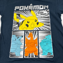 Load image into Gallery viewer, Boys Pokemon, Pikachu navy cotton tee / top, GUC, size 12,  