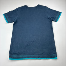 Load image into Gallery viewer, Boys Target, navy cotton tee, dinosaurs, wash fade, FUC, size 6,  