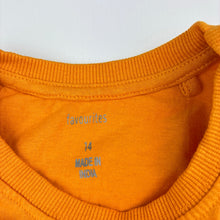 Load image into Gallery viewer, Unisex Favourites, orange cotton tee / top, GUC, size 14,  