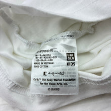Load image into Gallery viewer, Unisex UNIQLO, KAWS + WARHOL banana cotton tee, small light mark on front, FUC, size 13,  