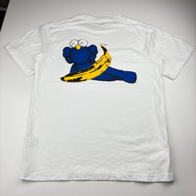 Load image into Gallery viewer, Unisex UNIQLO, KAWS + WARHOL banana cotton tee, small light mark on front, FUC, size 13,  
