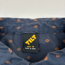 Load image into Gallery viewer, Boys Tilt, lightweight cotton short sleeve shirt, EUC, size 14,  