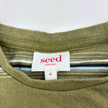 Load image into Gallery viewer, Boys Seed, cotton t-shirt / tee, wash fade, FUC, size 4,  