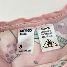 Load image into Gallery viewer, Girls Anko, cotton pyjama tee / top, FUC, size 8,  