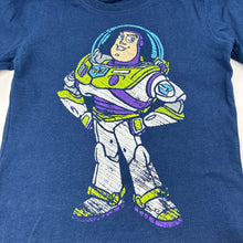 Load image into Gallery viewer, Boys Disney, Toy Story Buzz Lightyear cotton long sleeve t-shirt, wash fade, FUC, size 4,  