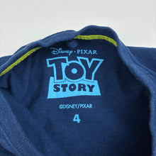 Load image into Gallery viewer, Boys Disney, Toy Story Buzz Lightyear cotton long sleeve t-shirt, wash fade, FUC, size 4,  