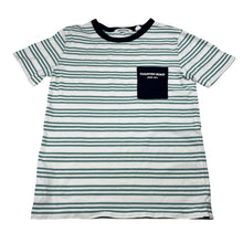 Load image into Gallery viewer, Boys Country Road, striped cotton t-shirt, FUC, size 7,  