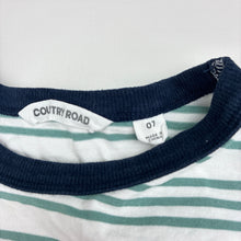 Load image into Gallery viewer, Boys Country Road, striped cotton t-shirt, FUC, size 7,  