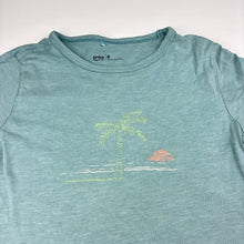 Load image into Gallery viewer, Boys Anko, teal cotton t-shirt, palm tree, FUC, size 8,  