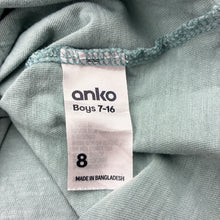 Load image into Gallery viewer, Boys Anko, teal cotton t-shirt, palm tree, FUC, size 8,  