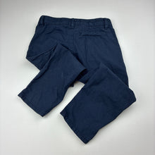 Load image into Gallery viewer, Boys H&amp;M, navy cotton chino pants, adjustable, GUC, size 2,  