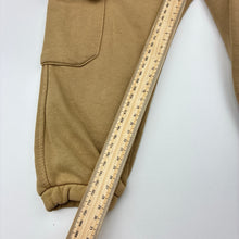 Load image into Gallery viewer, Boys Zara, tan cotton blend cargo jogger pants, elasticated, FUC, size 2-3,  