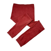 Load image into Gallery viewer, Girls Anko, red cotton blend ribbed leggings, elasticated, GUC, size 8,  
