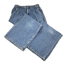 Load image into Gallery viewer, Girls Zara, blue denim jeans, adjustable, FUC, size 11-12,  