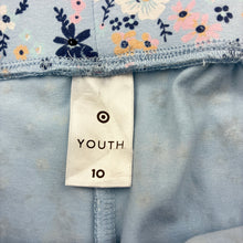 Load image into Gallery viewer, Girls Target, floral stretch cotton leggings, FUC, size 10,  