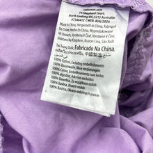 Load image into Gallery viewer, Girls Cotton On, purple cotton cargo jogger pants, elasticated, FUC, size 6,  