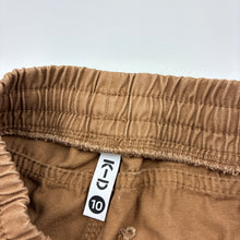 Load image into Gallery viewer, Unisex KID, brown cotton pants, elasticated, FUC, size 10,  