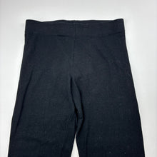 Load image into Gallery viewer, Girls Favourites, black stretch cotton leggings, elasticated, FUC, size 12,  