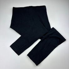 Load image into Gallery viewer, Girls Favourites, black stretch cotton leggings, elasticated, FUC, size 12,  