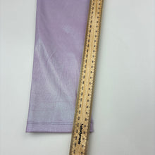 Load image into Gallery viewer, Girls KID, lilac metallic sheen leggings, elasticated, FUC, size 7,  
