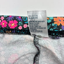 Load image into Gallery viewer, Girls Anko, floral stretch cotton fleece lined leggings, elasticated, FUC, size 10,  