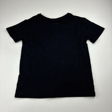 Load image into Gallery viewer, Unisex Anko, plain black cotton t-shirt, EUC, size 6,  