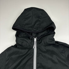 Load image into Gallery viewer, Unisex Uniqlo, black lightweight zip hooded jacket, EUC, size 5,  