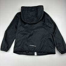 Load image into Gallery viewer, Unisex Uniqlo, black lightweight zip hooded jacket, EUC, size 5,  