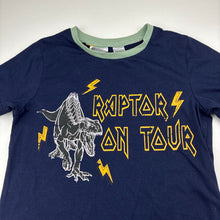 Load image into Gallery viewer, Boys Jurassic World, navy pyjama top, dinosaur, FUC, size 8,  