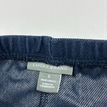 Load image into Gallery viewer, Girls LUCKY BRAND, navy stretch denim leggings, elasticated, GUC, size 5,  