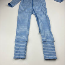 Load image into Gallery viewer, Unisex Anko, blue ribbed stretch cotton zip coverall, GUC, size 2,  