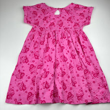 Load image into Gallery viewer, Girls Mango, floral cotton dress, unicorn, GUC, size 7, L: 59.5cm
