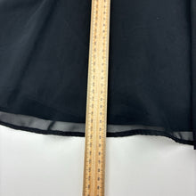Load image into Gallery viewer, Girls Friends, black formal / party dress, paisley trim, GUC, size 10, L: 84cm