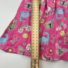 Load image into Gallery viewer, Girls Anko, cotton dress, unicorns, dinosaurs, butterflies, GUC, size 3, L: 49cm