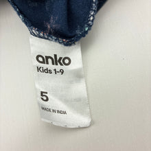Load image into Gallery viewer, Girls Anko, floral cotton long sleeve dress, butterfly, GUC, size 5, L: 60cm