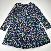 Load image into Gallery viewer, Girls Anko, floral cotton long sleeve dress, butterfly, GUC, size 5, L: 60cm