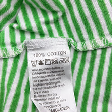 Load image into Gallery viewer, Girls STAPLES by Evergirl, green striped cotton dress, GUC, size 8, L: 60cm